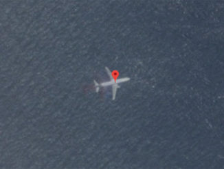 MH370 flight found on Google maps