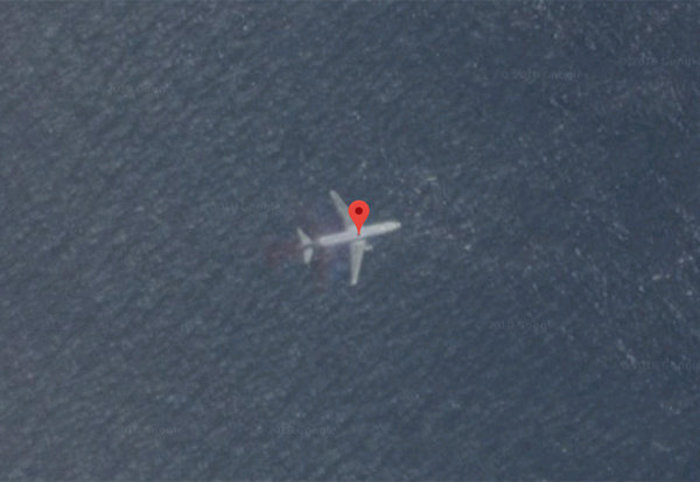 MH370 flight found on Google maps