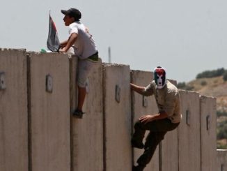 An illegal alien attempting to enter the United States has fallen from a new 30-foot high wall in southern California, breaking both his legs after landing on American soil.