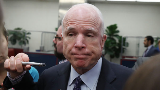 Sen. McCain caught illegally feeding classified intel to Fusion GPS to help Clinton frame Trump