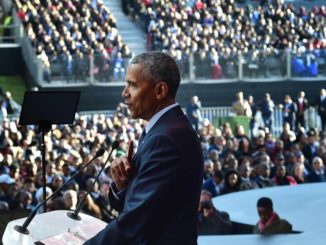 Barack Obama tells crowd he supports the violent seizure of white South African farmer's land