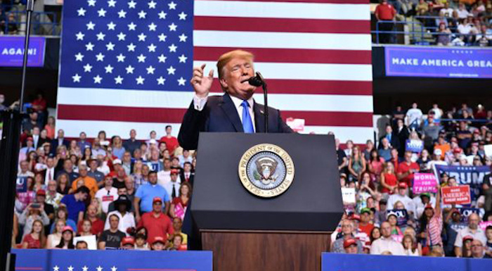 President Trump promises crowd at rally that Hillary will be in prison soon