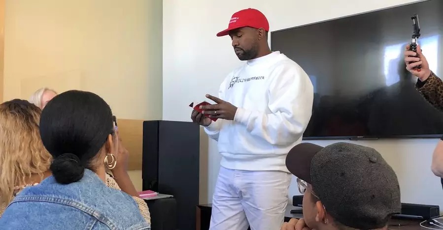 Kanye West says President Trump is breaking through the Matrix