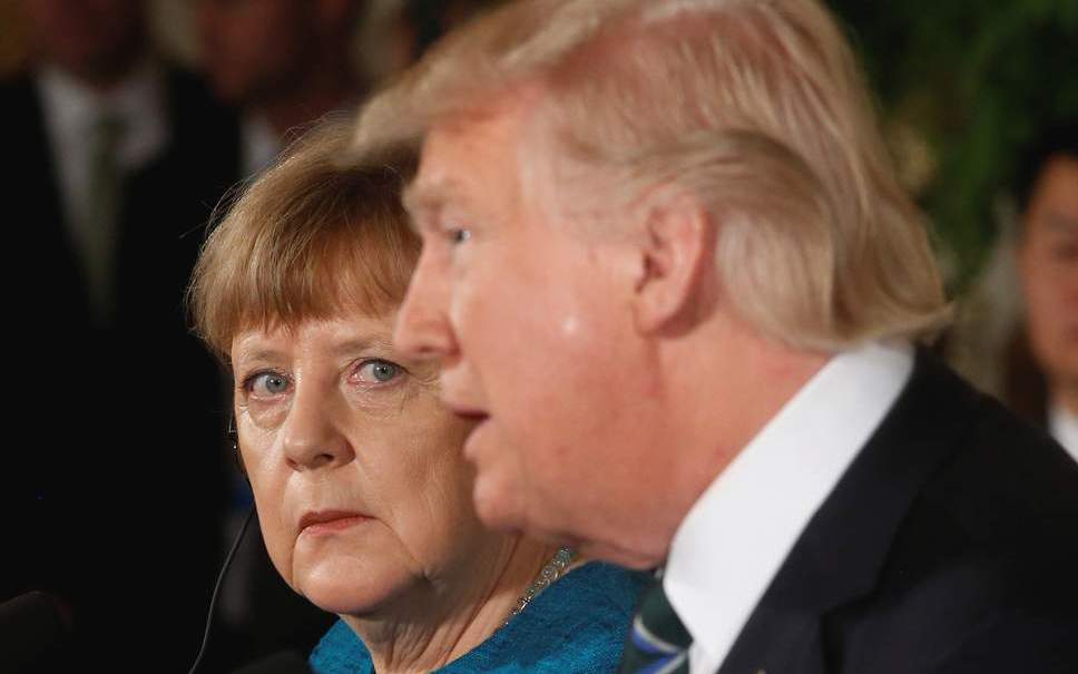 German chancellor Angela Merkel vows to save New World Order from Donald Trump