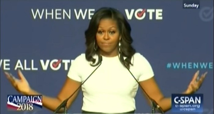 Michelle Obama encourages ignorant people to get out and vote