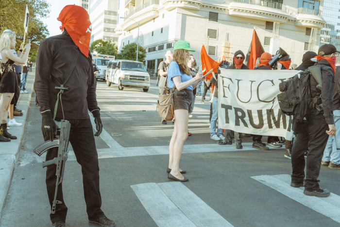 Democrats vow civil war as Antifa form red army