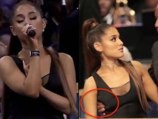 Bill Clinton caught ogling Ariana Grande whilst pervert pastor fondles her breasts