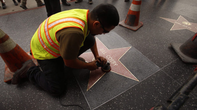 Hollywood officials decide to preserve Bill Cosby's walk of fame star after his sentencing Tuesday