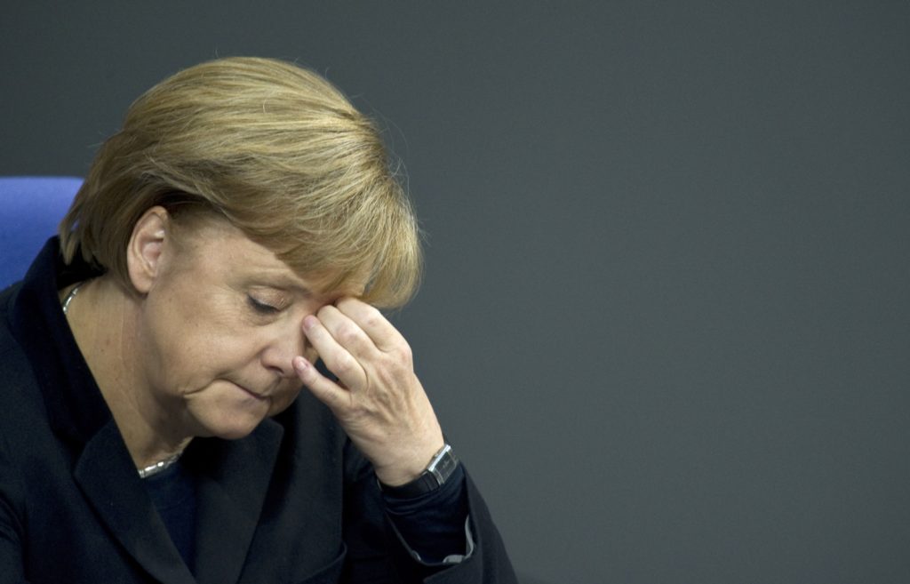 German chancellor Angela Merkel suffers huge meltdown as protestors reject her open border policies