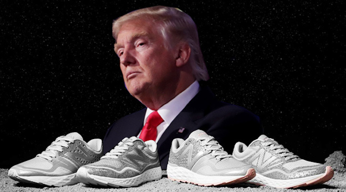 New Balance VP tweets support of President Trump's American-made ethos.