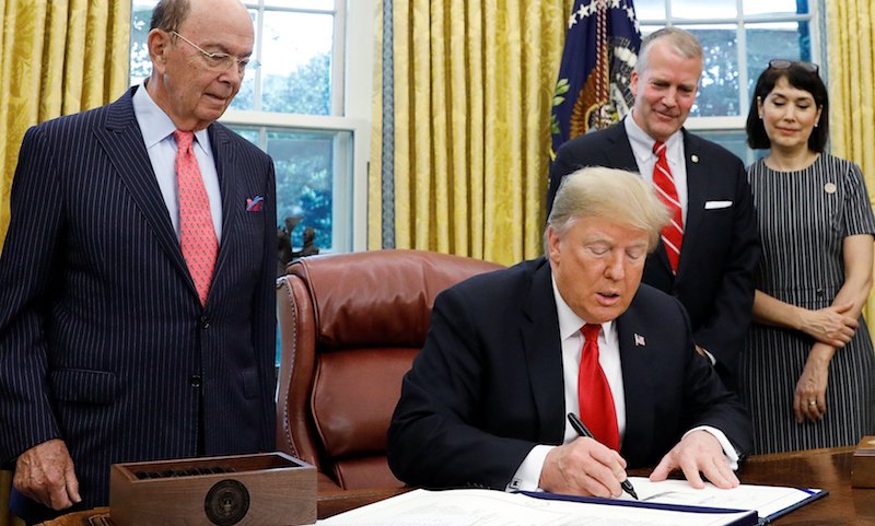 President Trump has signed a landmark new bill to introduce legislation that will clean millions of tons of garbage from the world's oceans.