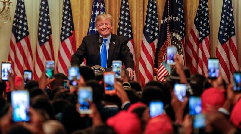 President Trump incited howls of outrage from liberals and mainstream reporters when he grinned and repeated "Lock him up!" after an audience member shouted the name of globalist billionaire George Soros.