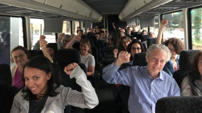 Leaked audio proves that socialist activists from New York City are being bussed around the state to campaign in conservative parts of New York State, despite denials by the Democrats. 