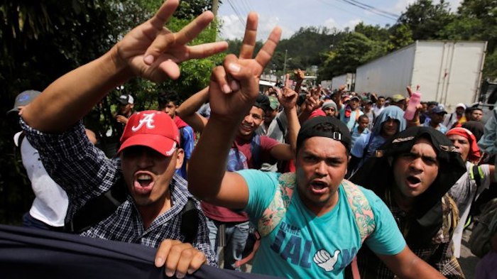 A far-left Honduran migrant has blasted President Trump in angry comments to CNN’s Bill Weir at the border between Mexico and Guatemala.