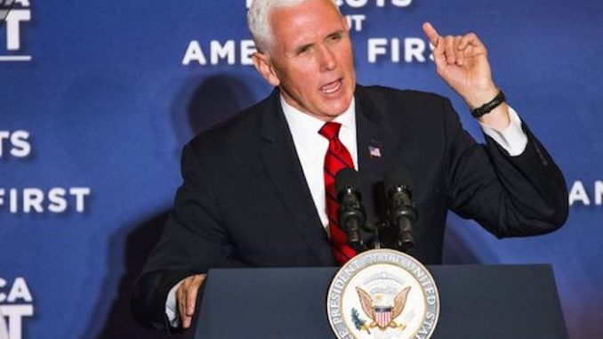 VP Mike Pence says migrant caravans funded by far-left organizations