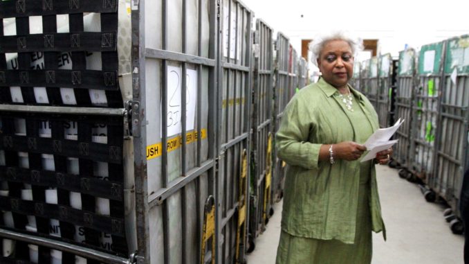 The Florida official overseeing the Florida recount destroyed ballots and is accused of allowing dead voters to be included