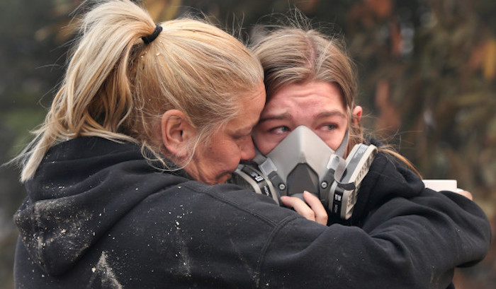 Hundreds of California wildfire survivors have caught the norovirus - a deadly virus that causes symptoms similar to radiation poisoning. 