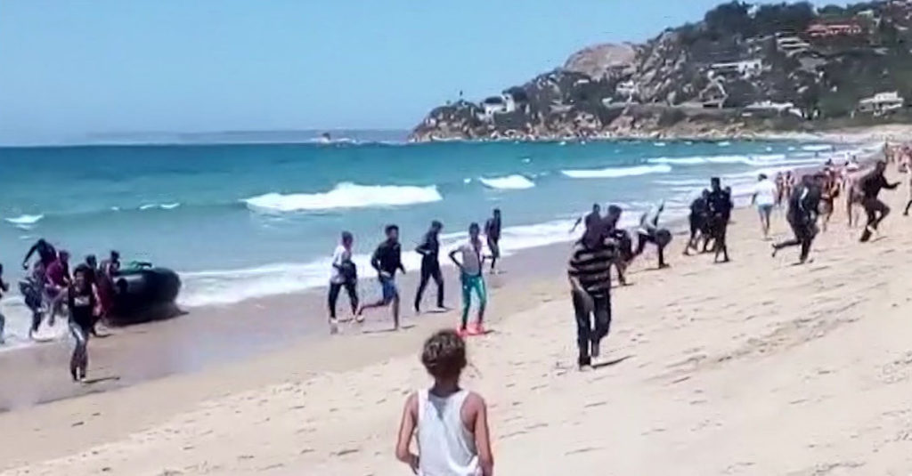 A young Muslim refugee who had just obtained protected status in Italy after crossing the Mediterranean Sea by boat has been arrested on suspicion of raping a grandmother on a beach.