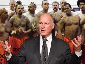 California Gov. Jerry Brown has pardoned a refugee convicted of murder and robbery charges, as well as a Democrat former state senator convicted of felony voter fraud.