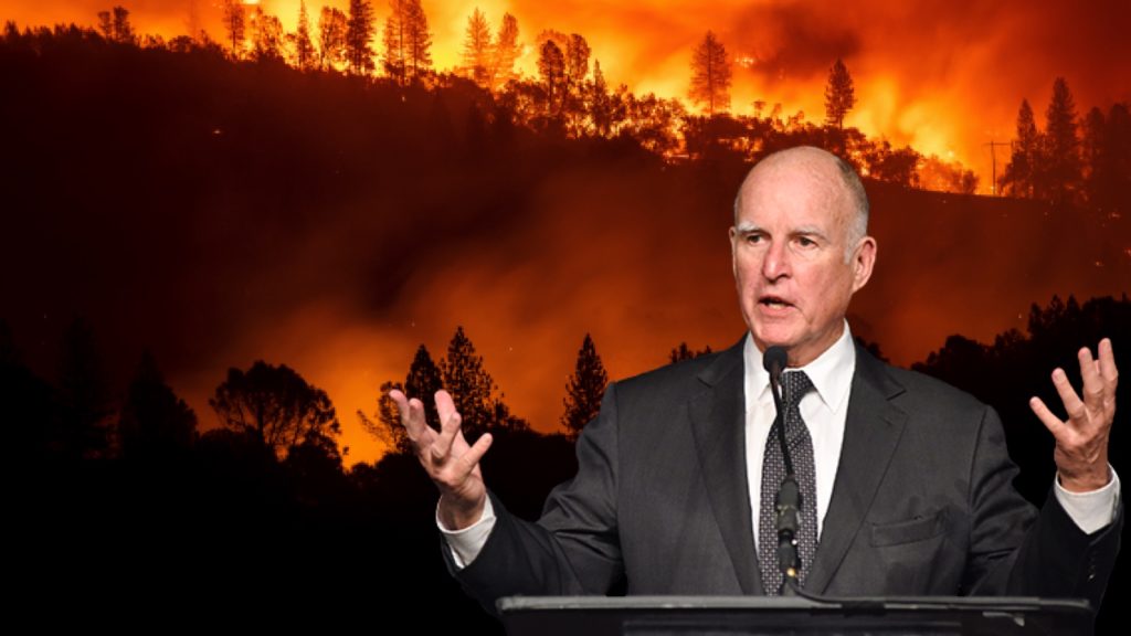 California Gov. Jerry Brown rejected wildfire management bill in 12016