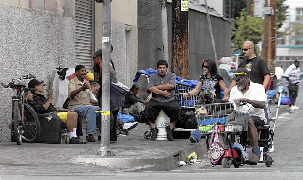 Hundreds of skid row homeless people were bribed with cash to vote in the election