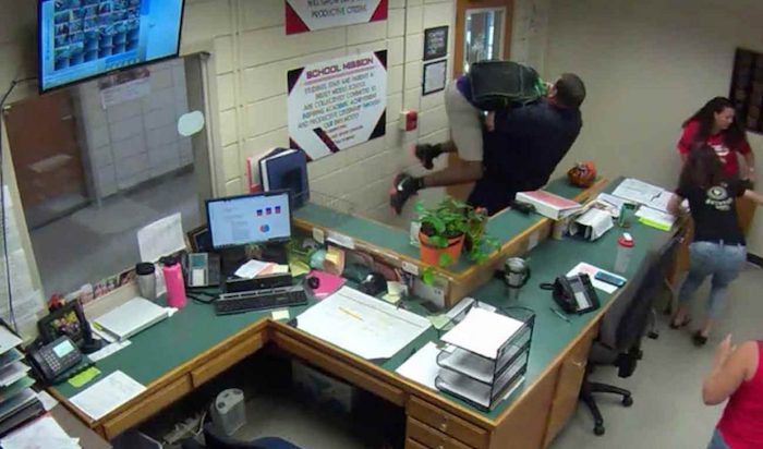 School cop arrested for beating 14-year-old student to a bloody mess