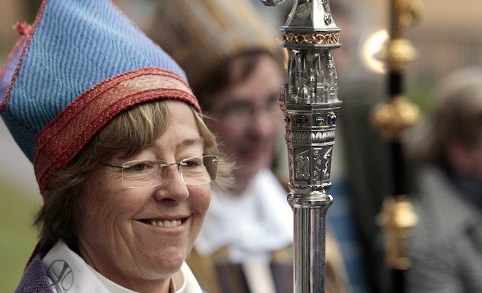 The Bishop of Stockholm has proposed a church in her diocese remove all Christian symbols including crucifixes and instead put down markings showing the direction to Mecca for the benefit of Muslim worshippers.