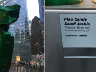 Saudis erect Allah statue at World Trade Center site