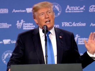 President Trump announces that the U.S. government will no longer fund abortions