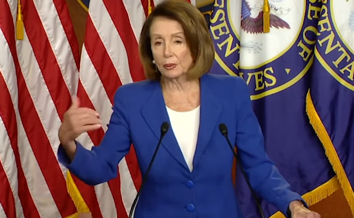 House Speaker Nancy Pelosi suffers weird convulsions during anti-border wall speech