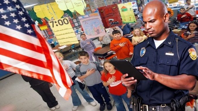 11 year old schoolboy arrested and jailed for refusing to recite the pledge of allegiance