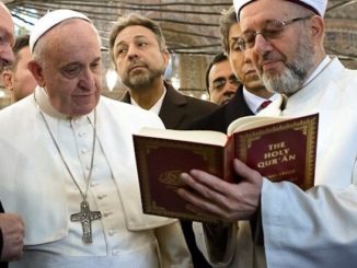 Pope Francis has signed a covenant with major leaders of the world's religions, declaring them all equal in the eyes of God.