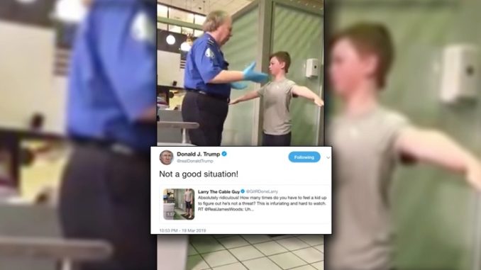 Trump denounces TSA for groping young child