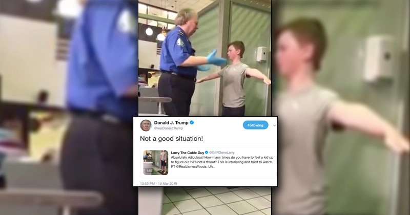 Trump denounces TSA for groping young child