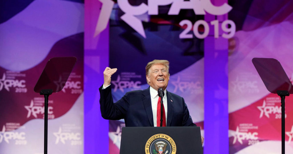 Trump tells CPAC crowd that Russian delusion collusion is bullshit