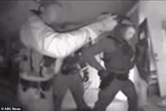 ABC News have aired a video showing Arizona police forcing their way into a family home to remove an unvaccinated todller.