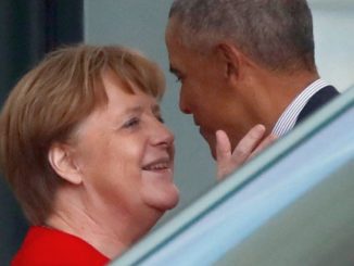 Barack Obama meet with Angela Merkel in Berlin