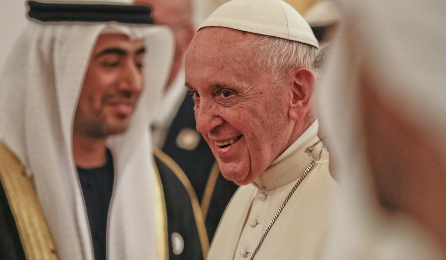 Pope Francis has praised Muslims as "sons of Abraham" while comparing Christians to a microscopic single-cell fungus, during a bizarre speech in Morocco, a North African nation with a 99 percent Muslim majority.