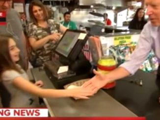 Creepy Joe Biden tells 8-year-old she's getting old