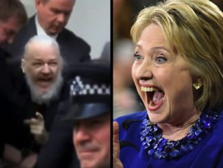 Hillary Clinton is delighted over the arrest of Wikileaks founder Julian Asssange