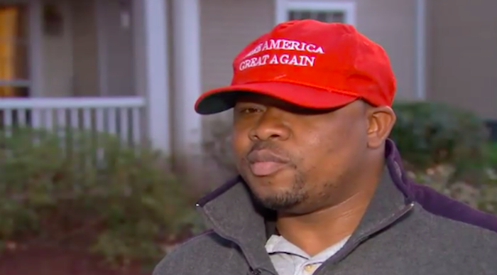 Two Maryland men have been arrested for assault and robbery after delivering a vicious beating to an African migrant because he was wearing one of President Trump’s Make America Great Again hats, according to police.