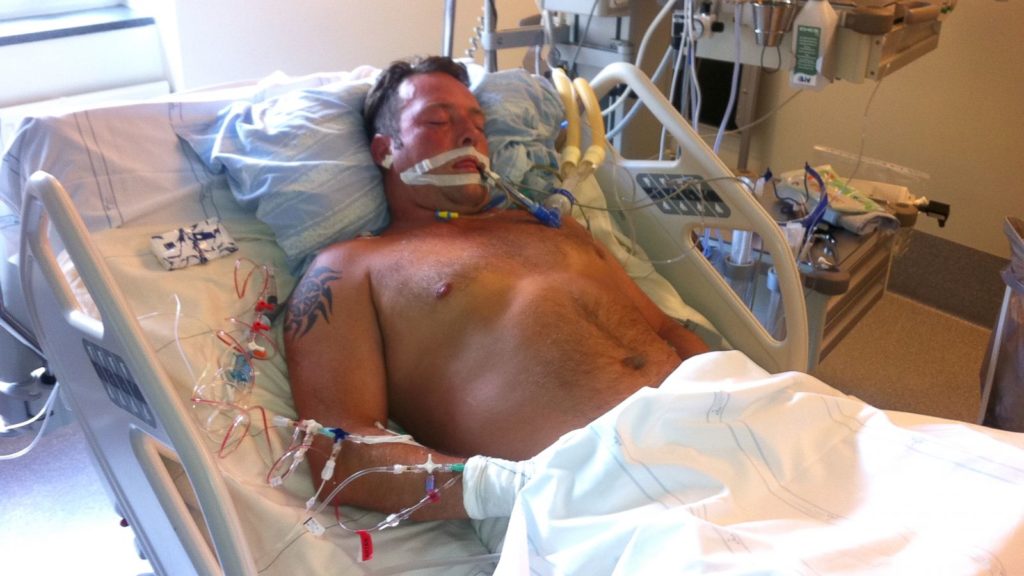 A stroke patient lying paralysed in hospital heard doctors tell his family that he would not survive and quietly discuss selling his organs.