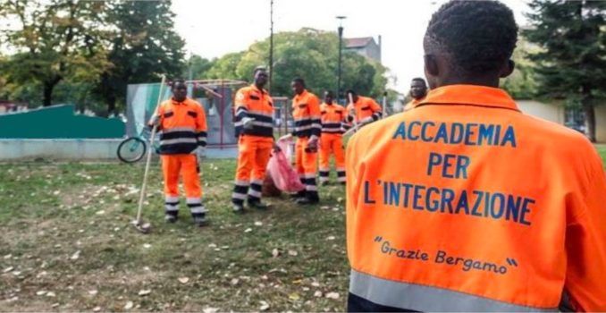 Italian bootcamp forces migrants to do community service and sing national anthem