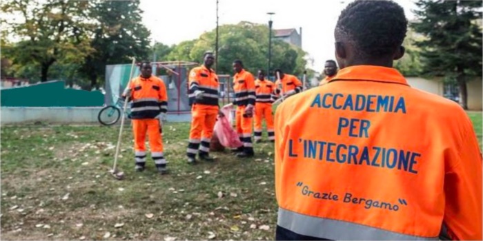 Italian bootcamp forces migrants to do community service and sing national anthem