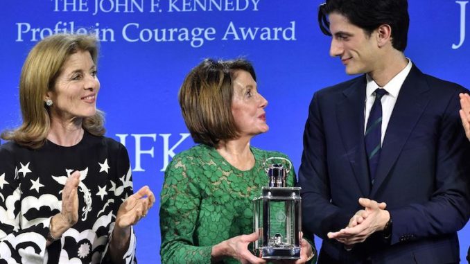 House Speaker Nancy Pelosi given JFK 'profile in courage' award