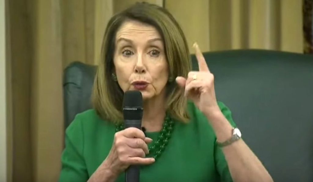 Nancy Pelosi insists President Trump must not secure a second term