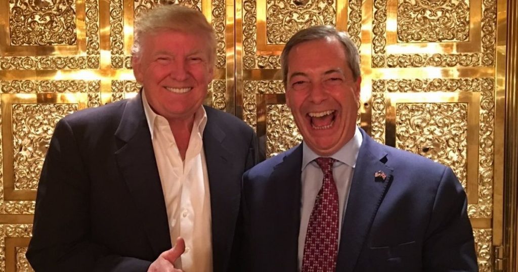 President Trump invites Nigel Farage to attend state banquet with Queen Elizabeth II