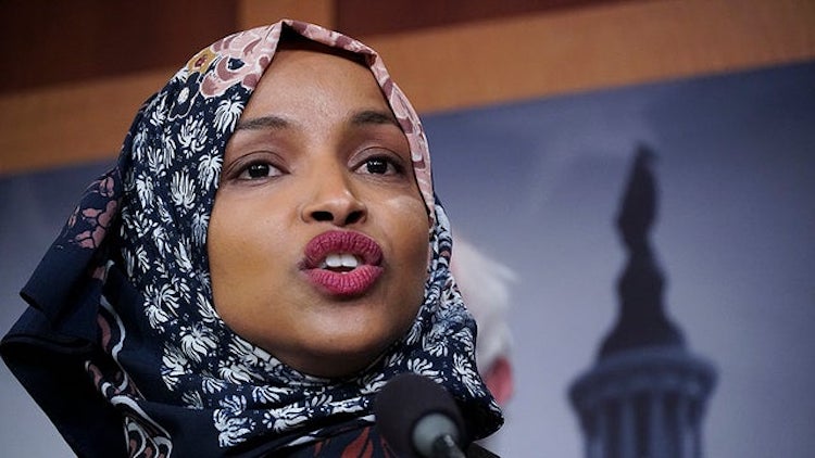 Rep. Ilhan Omar accused Christians in a speech on the House floor of imposing their beliefs on America through abortion laws.