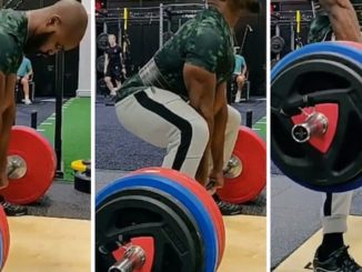 A British weightlifter and fitness coach went viral after "identifying as a woman" while smashing the woman's deadlift record in a video.