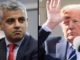 President Donald Trump called London Mayor Sadiq Khan a "stone cold loser" who is "very dumb" minutes before landing at Stansted aiprort.